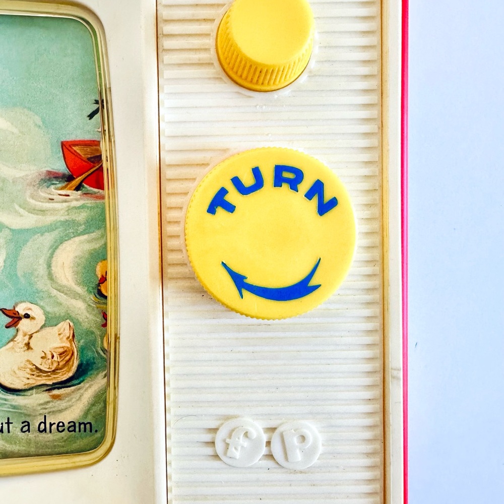 Vintage 1964 Fisher-Price Two Tune TV – Two Picture Stories Music Toy - Picture 10 of 10